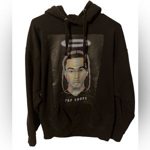 POPSMOKE Pop Smoke Unisex Black Pullover Halo Hoodie L